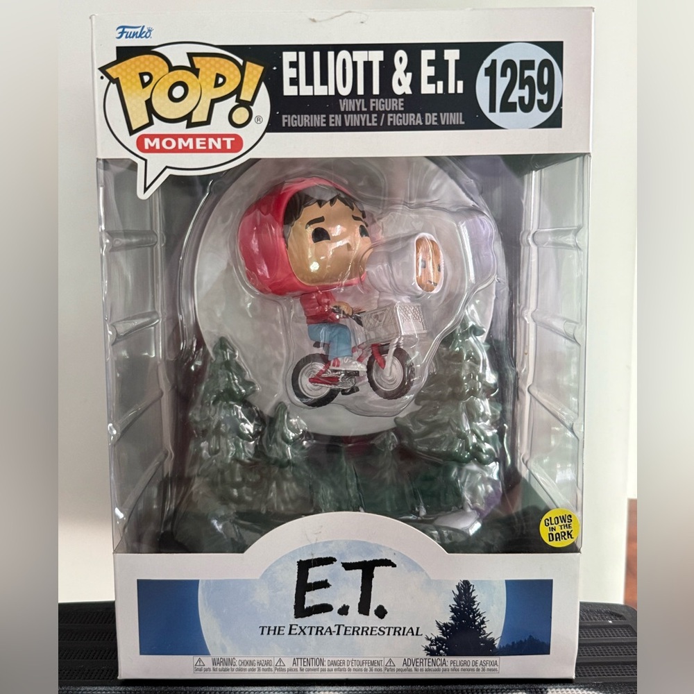 Funko E.T. and Elliott Pop! Glow in the Dark Figure #1259